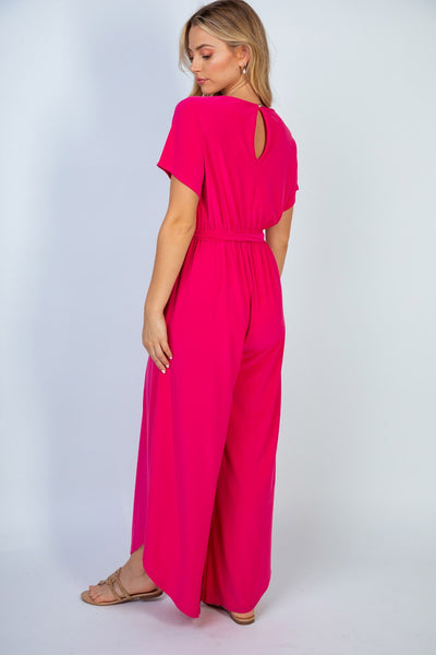 Deep Pink Jumpsuit (small-3X)