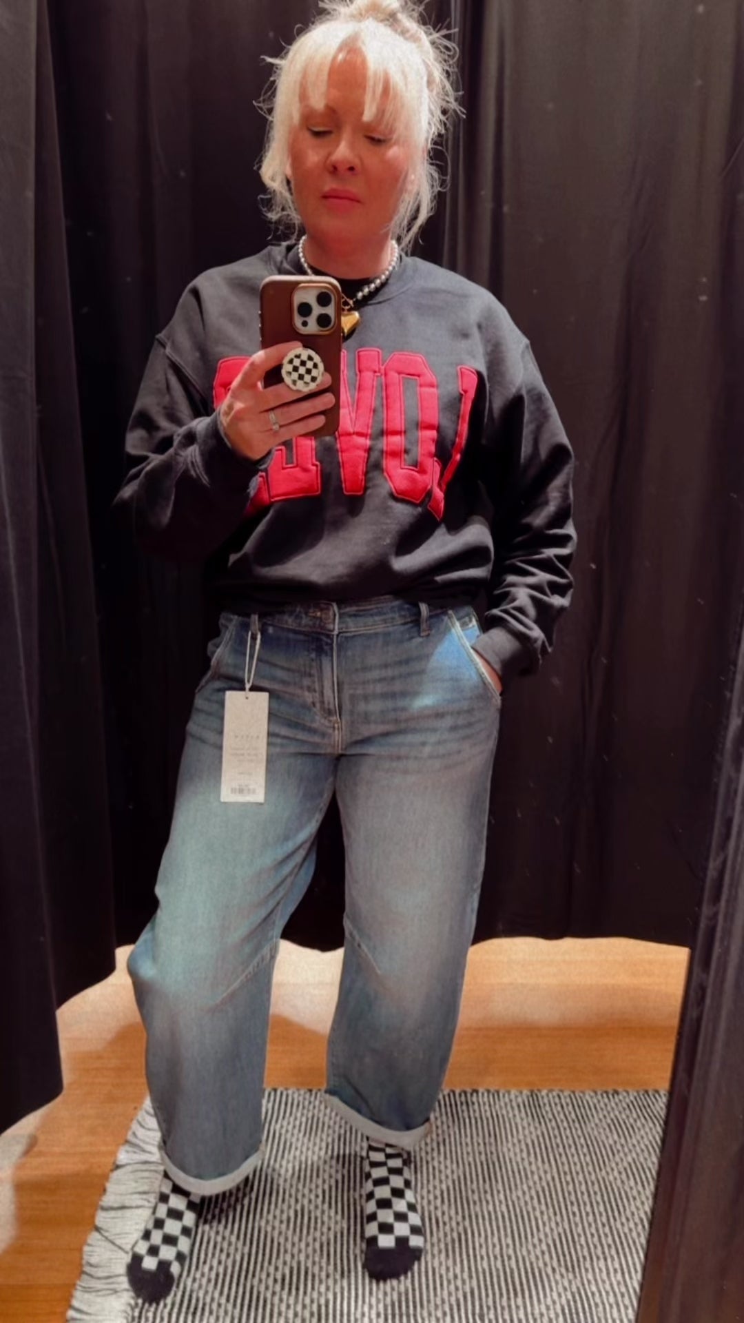 Reagan Slouchy Crop Barrel Jeans by Risen