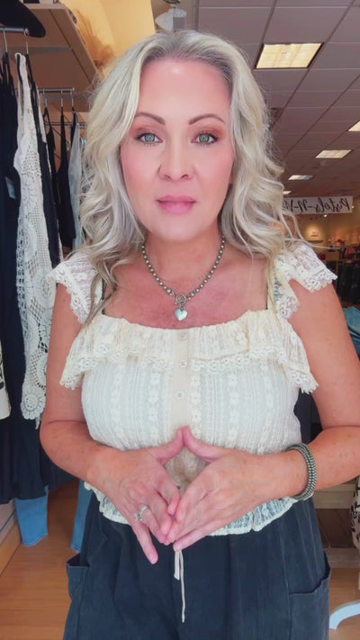 Lace Ruffle Camisole (2 colors)
