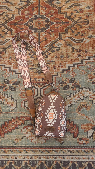 Aztec Chest Sling Bag