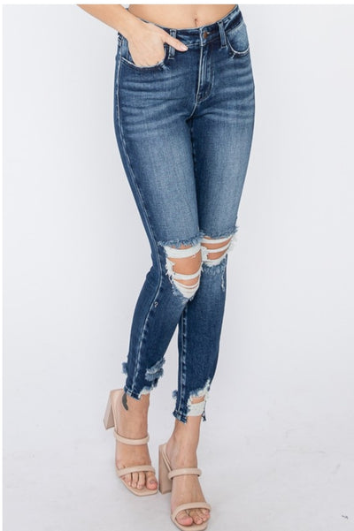 Ashley High Rise Distressed Skinny Jeans