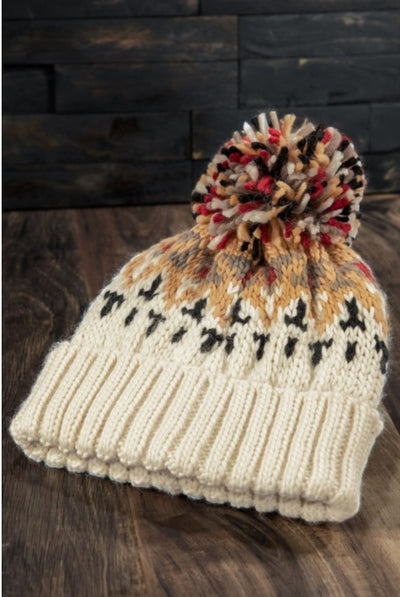 Bunny Slope Pom Pom Beanie