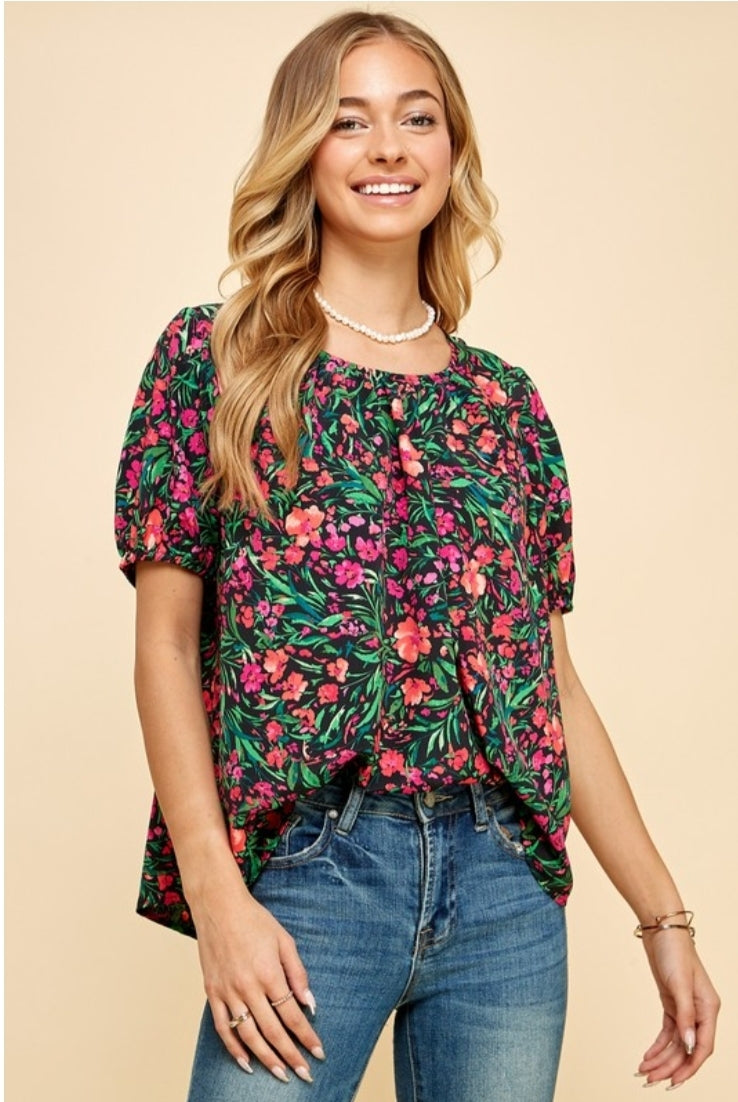 Blossoming Spring Flowers Blouse