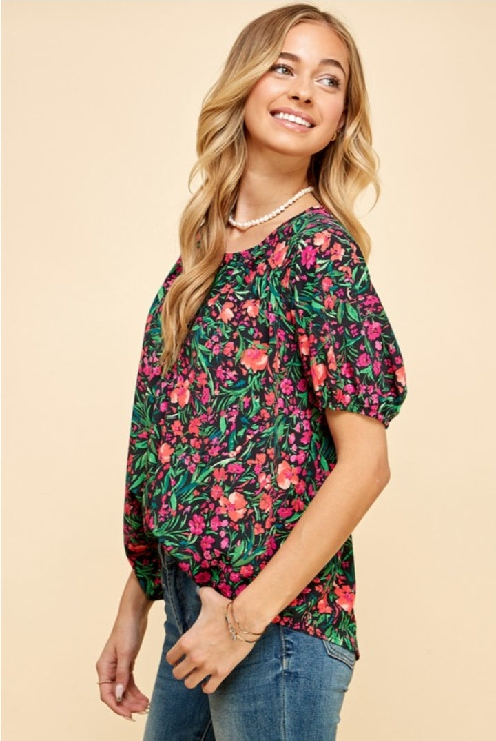 Blossoming Spring Flowers Blouse