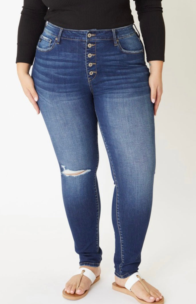 Libra High Rise Skinny by Kan Can (curvy)