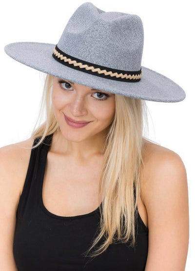 Woven Suede Banded Rancher Hat (3 colors)