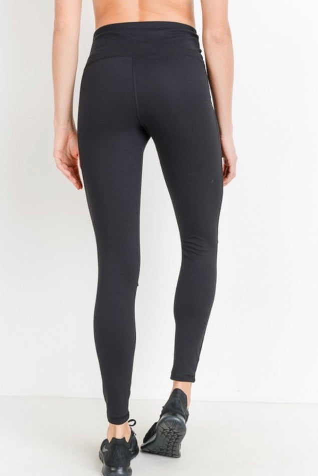 Black Laser Cut Leggings small-3XL