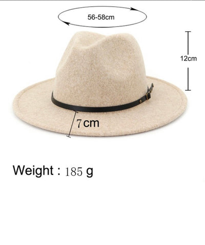 Thin Belt Felt Fedora + colors