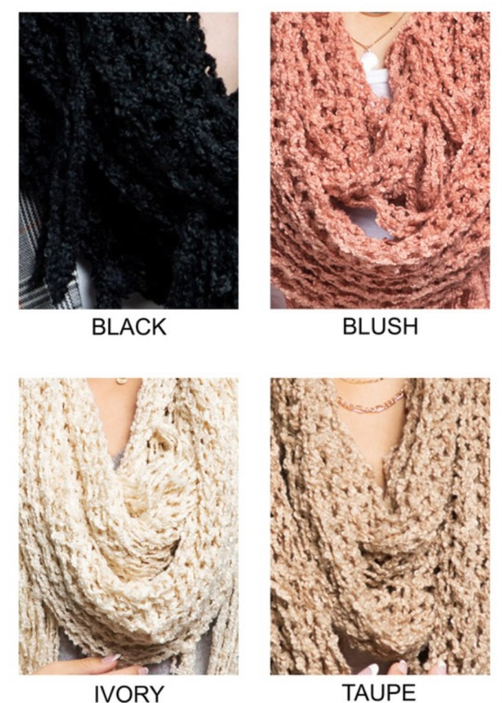 Net Infinity Scarf (3 Colors)
