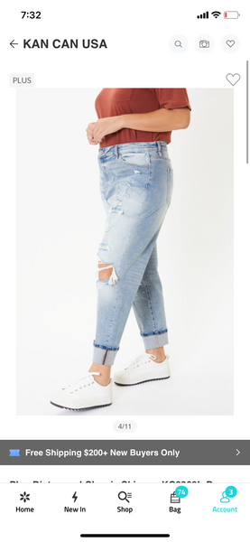 Curvy Relaxed Fit Splatter Kan Can Jeans