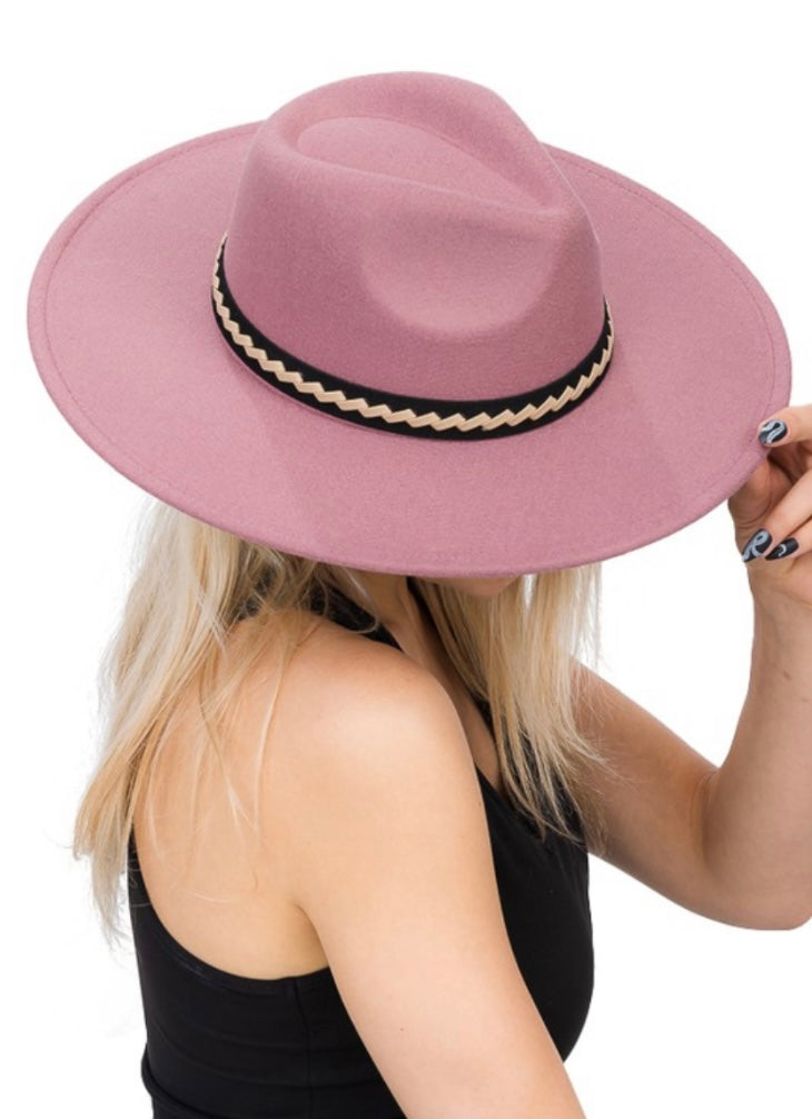 Woven Suede Banded Rancher Hat (3 colors)