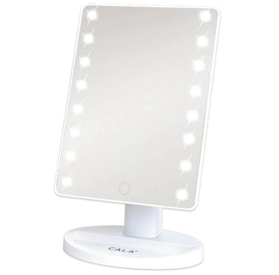 CALA LED Lights Vanity Portable Makeup Mirror- White
