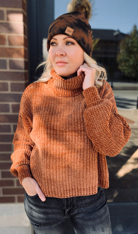 Amber Chenille Turtleneck Sweater