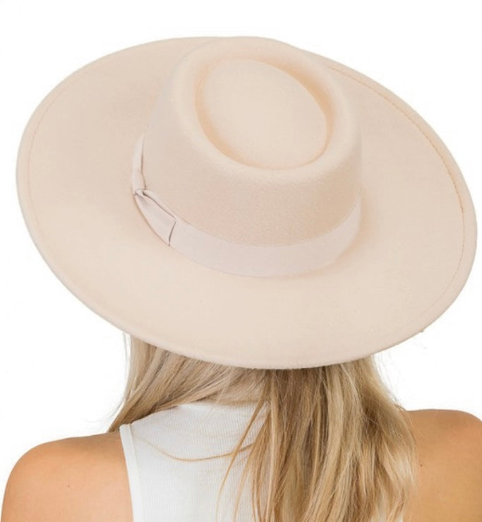 Grosgrain Flat Bow Rancher Hat (2 colors)