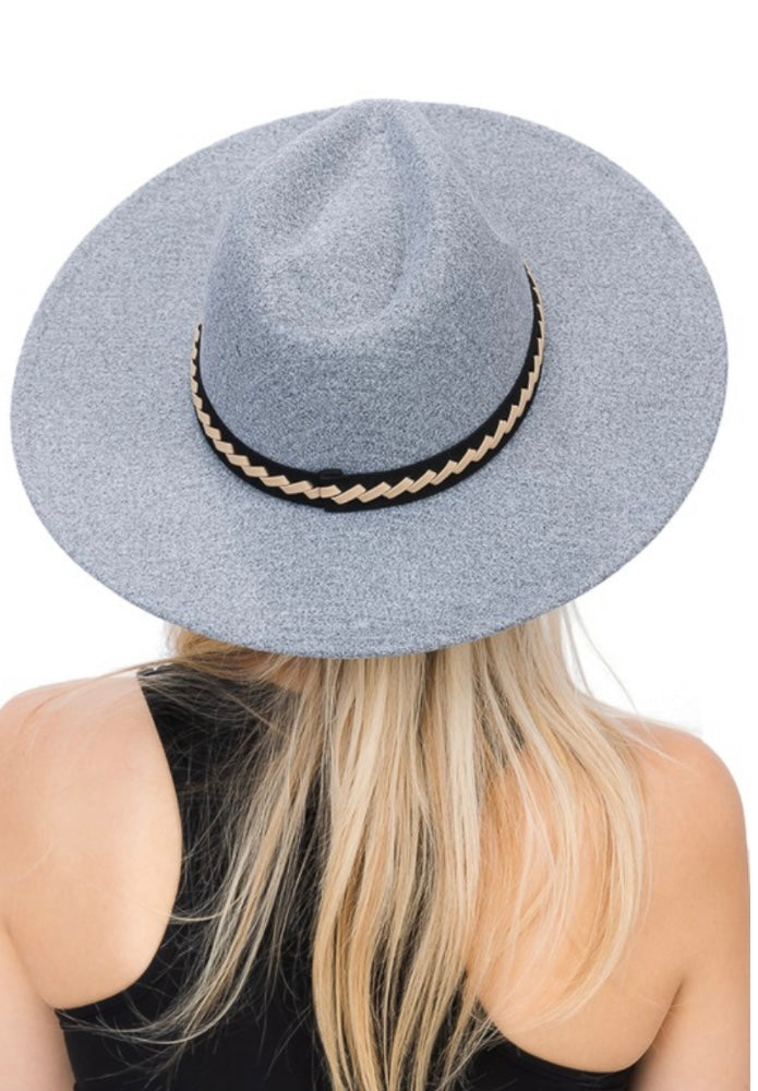 Woven Suede Banded Rancher Hat (3 colors)