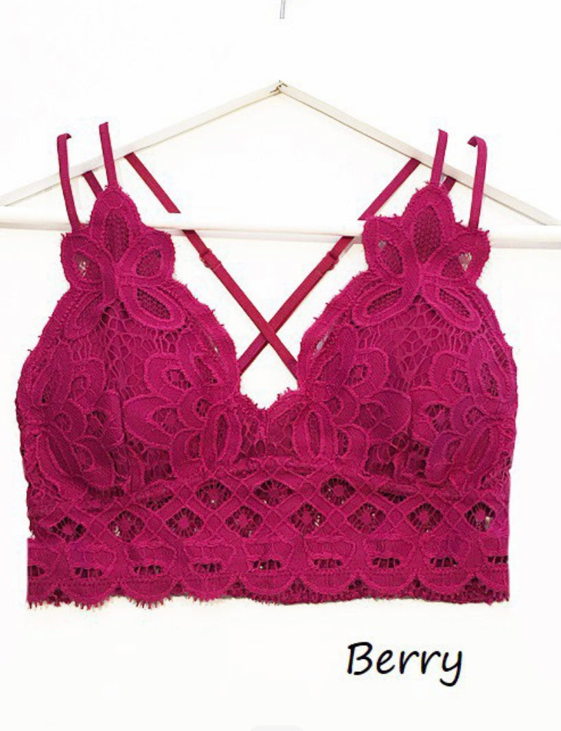 Berry Lace Bralette