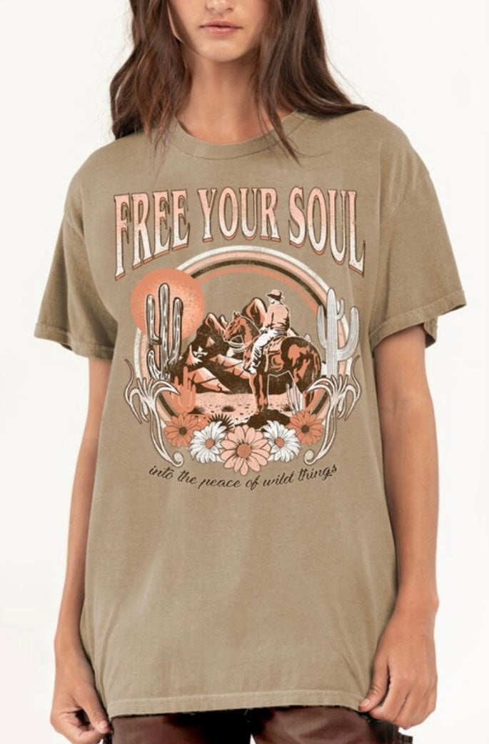 Free Your Soul Oversized Tee