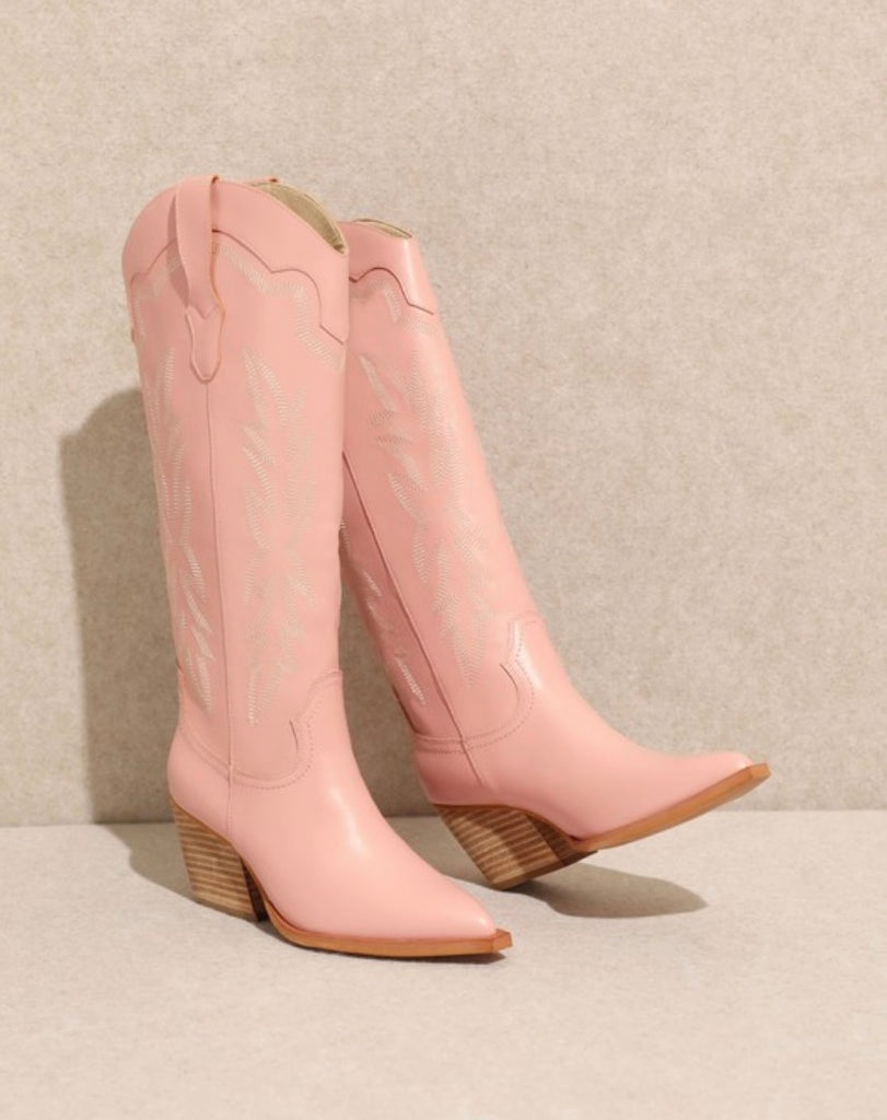 Moon Ryder Pink Cowgirl Boots