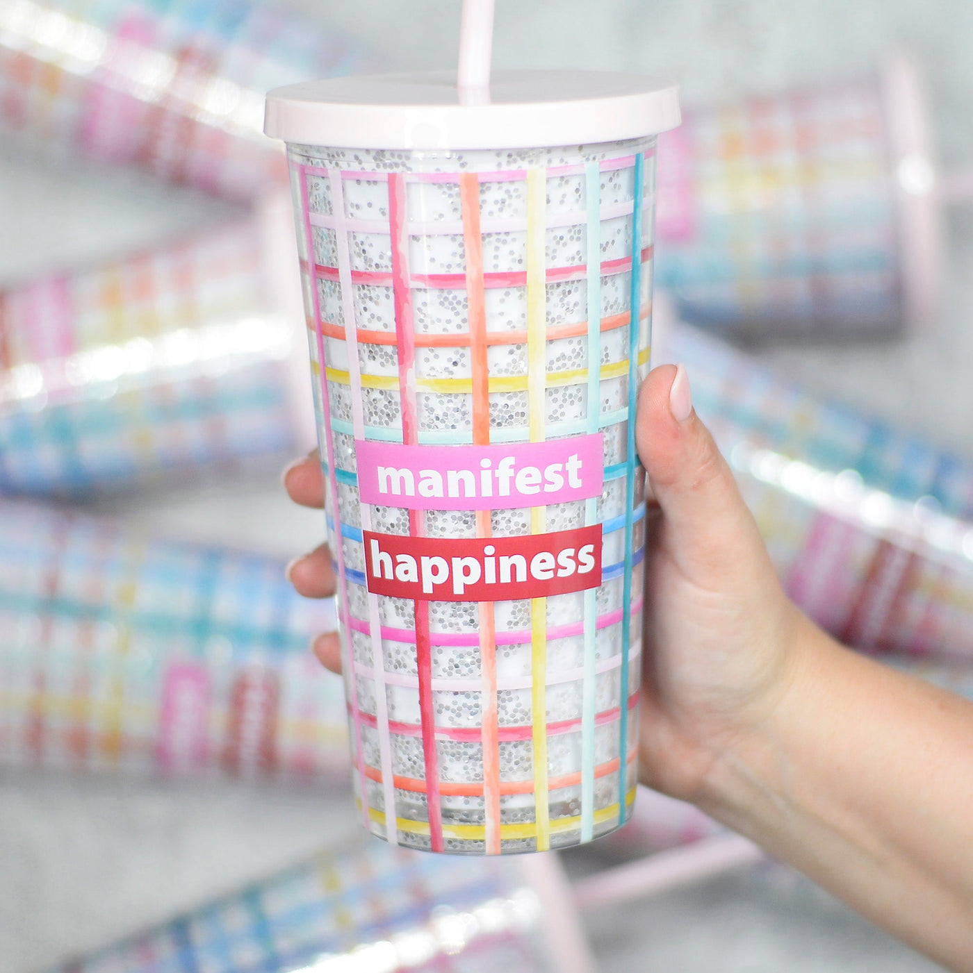 Manifest Happiness Tumbler