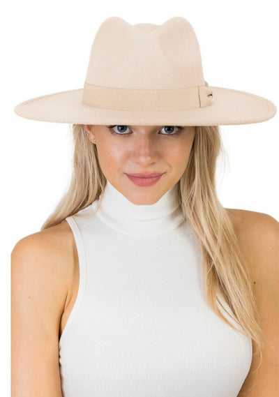 Grosgrain Flat Bow Rancher Hat (2 colors)